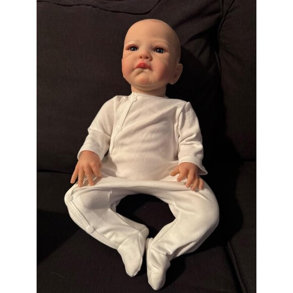 🆕20Inch Realistic Baby Mila With Weighted Cloth Body Toddler Girl Reborn Baby - Picture 4 of 12